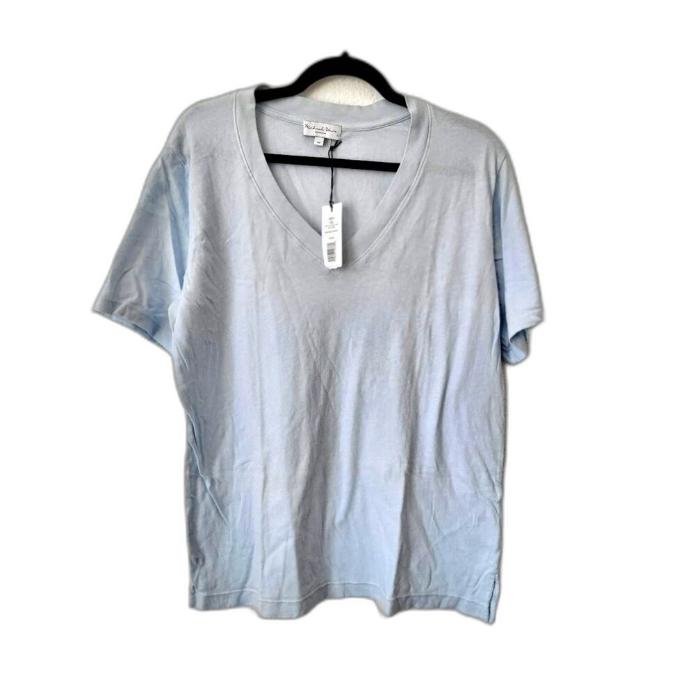 Michael Stars Light Blue V-Neck 100% Cotton Tee – Size XS (New With Tag)